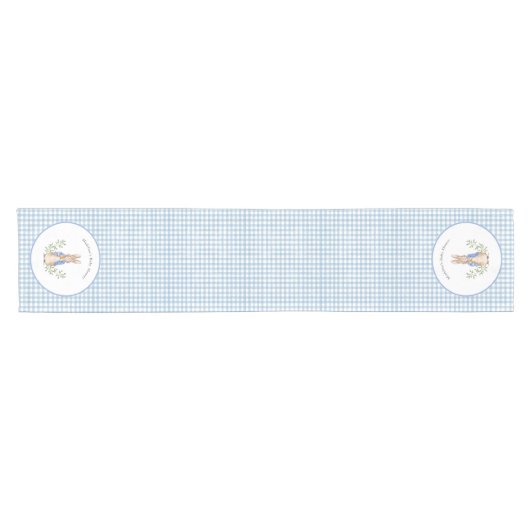 Peter Rabbit Blue Gingham ShowTable Runner Kurzer Tischläufer (Horizontal)
