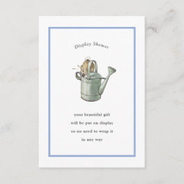 Peter Rabbit Blue Vintag Display Dusche Begleitkarte