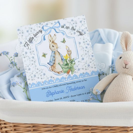 Peter Rabbit Blue Wildflowers Books for Baby and Einladung