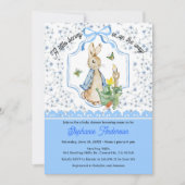 Peter Rabbit Blue Wildflowers Books for Baby and Einladung (Vorderseite)