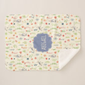 Peter Rabbit | Blumenmuster Sherpadecke (Vorderseite (Horizontal))