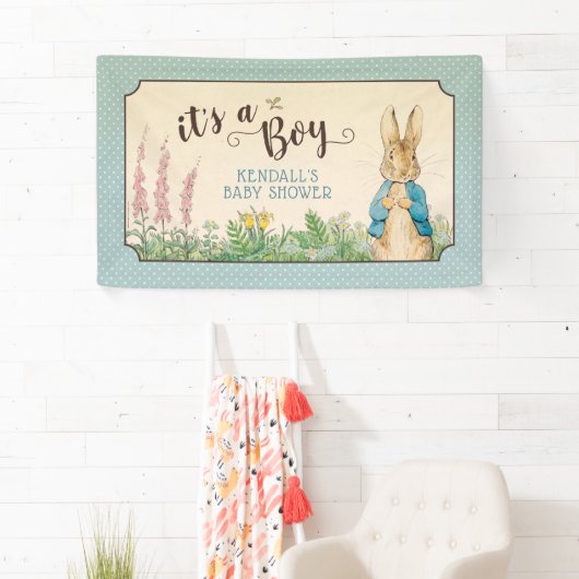 Peter Rabbit | Boy Baby Dusche Banner (Insitu)