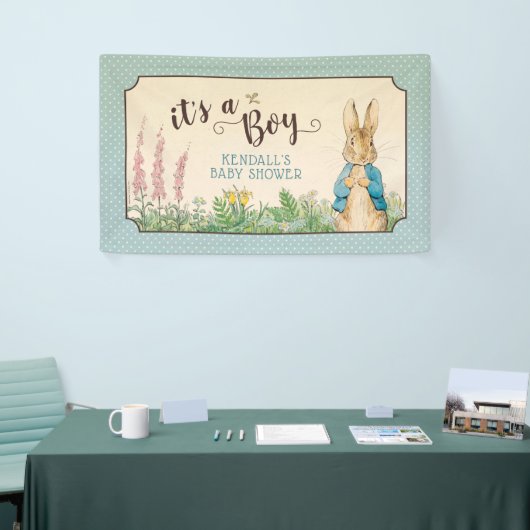 Peter Rabbit | Boy Baby Dusche Banner (Messeveranstaltung)