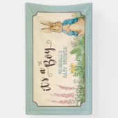 Peter Rabbit | Boy Baby Dusche Banner (Vertikal)