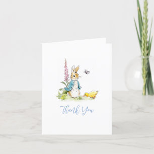 Peter Rabbit Boy Baby Dusche gefaltet Danke