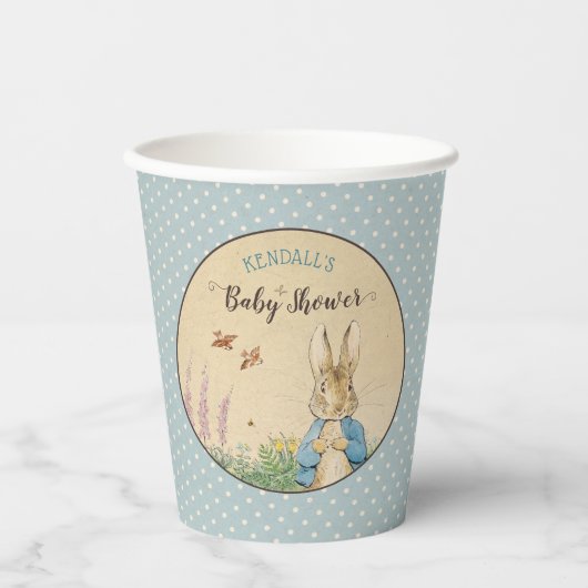 Peter Rabbit | Boy Baby Dusche Pappbecher (Vorderseite)
