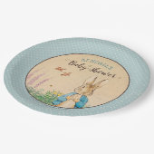 Peter Rabbit | Boy Baby Dusche Pappteller (Schrägansicht)