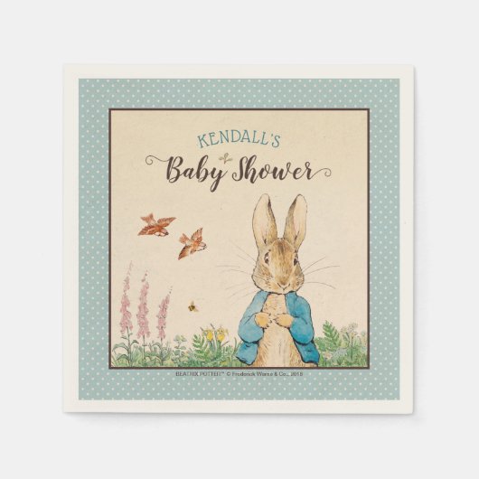 Peter Rabbit | Boy Baby Dusche Serviette (Vorderseite)