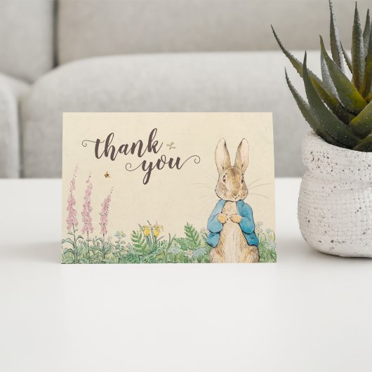 Peter Rabbit | Boy Baby Dusche Vielen Dank Dankeskarte