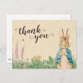 Peter Rabbit | Boy Baby Dusche Vielen Dank Postkarte (Vorne/Hinten)
