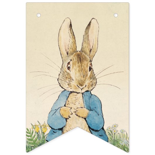 Peter Rabbit | Boy Baby Dusche Wimpelkette (Zweite Fahne)