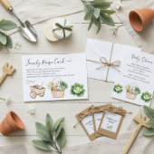 Peter Rabbit Boy Baby Shower Family Rezeptkarte Begleitkarte