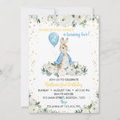 Peter Rabbit Boy Birthday Einladung (Vorderseite)