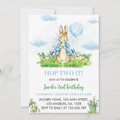 Peter Rabbit Boy Birthday Einladung (Vorderseite)