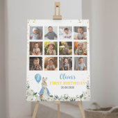 Peter Rabbit Boy Birthday Foto Milestone Zeichen Poster