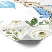 Peter Rabbit Boy Birthday Foto Milestone Zeichen Poster (Ecke)