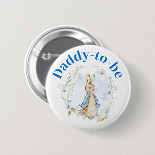 Peter Rabbit Boy Button "Daddy to Be"