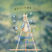 Peter Rabbit Boy Welcome Sign Foam Board Acrylschild (Neutral)