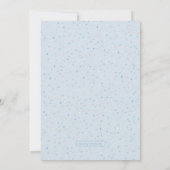 Peter Rabbit Boy's Birthday BlueConfetti - Foto Einladung (Rückseite)