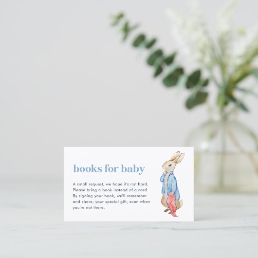 Peter Rabbit Bücher für Babysteckkarte Visitenkarte (Stehend Vorderseite)
