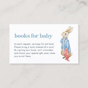 Peter Rabbit Bücher für Babysteckkarte Visitenkarte