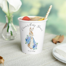 Peter Rabbit Bunny Personalisiert Baby Shower Pappbecher