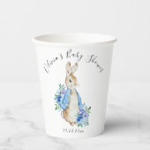 Peter Rabbit Bunny Personalisiert Baby Shower Pappbecher (Vorderseite)