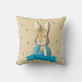 Peter Rabbit Carrots and Stars Boy Custom Kissen (Vorderseite)
