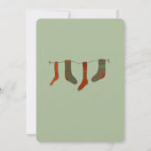 Peter Rabbit Christmas Baby Shower Einladung (Rückseite)