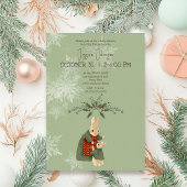 Peter Rabbit Christmas Baby Shower Einladung