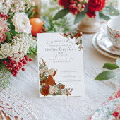 Peter Rabbit Christmas Baby Shower Einladung