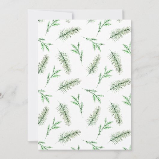 Peter Rabbit Christmas Baby Shower Einladung (Rückseite)