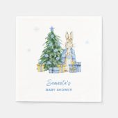 Peter Rabbit Christmas Baby Shower Serviette (Vorderseite)