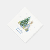 Peter Rabbit Christmas Baby Shower Serviette (Ecke)