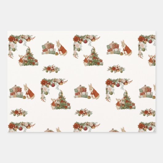 Peter Rabbit Christmas Geschenkpapier Set (Vorderseite 3)