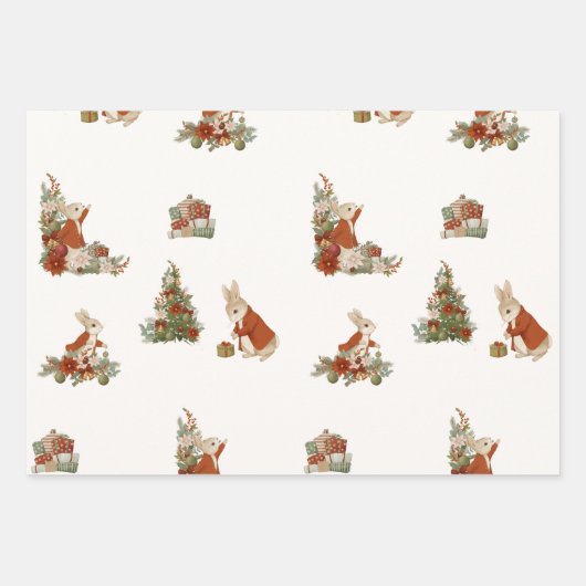 Peter Rabbit Christmas Geschenkpapier Set (Vorderseite)