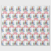 Peter Rabbit Christmas personalisiert Geschenkpapier (Flach)