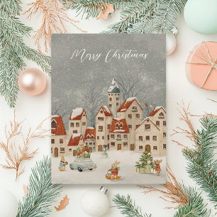 Peter Rabbit Christmas Postkarte