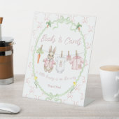 Peter Rabbit Clothesline Baby Shower Books Cards Sockelschild (In SItu)