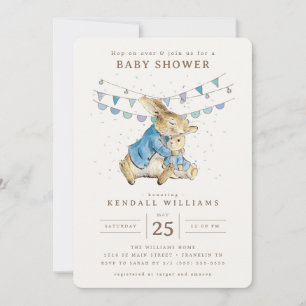 Peter Rabbit   Confetti Boy Baby Shower Einladung
