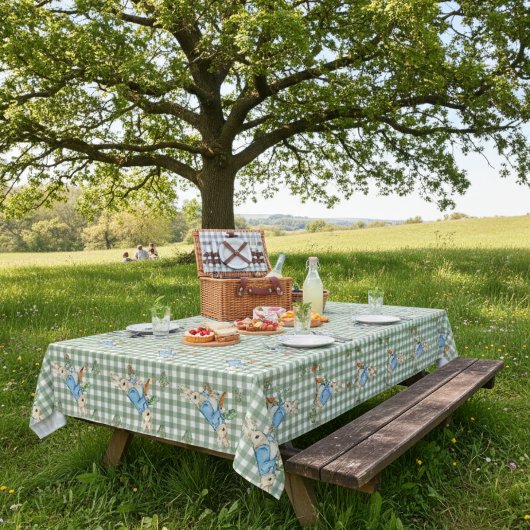Peter Rabbit Cotton Spring Bunny Garden Design Tischdecke