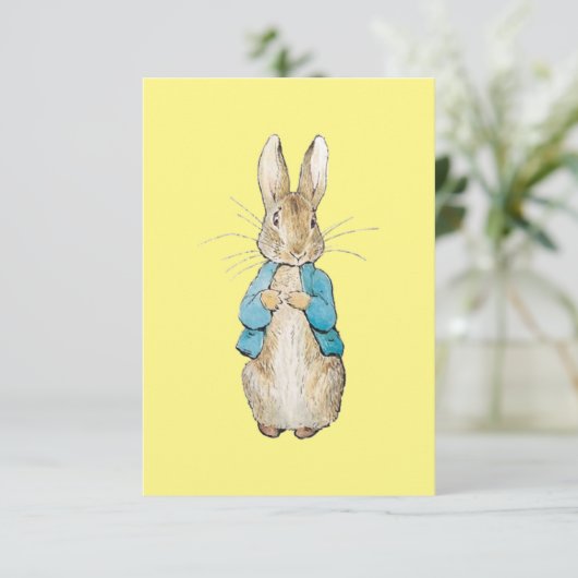 Peter Rabbit Dankeskarte (Stehend Vorderseite)