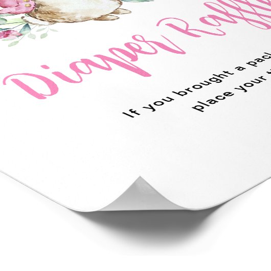 Peter Rabbit Diaper Tombola Poster (Ecke)