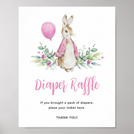 Peter Rabbit Diaper Tombola Poster (Vorne)