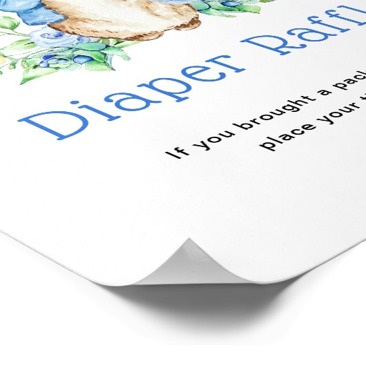 Peter Rabbit Diaper Tombola Poster (Ecke)