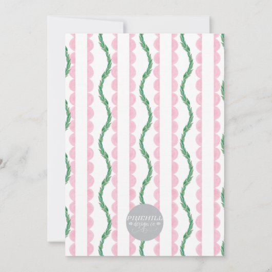 Peter Rabbit Einladung zum ersten Geburtstag (Rückseite)