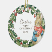 Peter Rabbit | Erste Weihnachten des Kindes mit Keramik Ornament (Links)