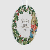 Peter Rabbit | Erste Weihnachten des Kindes Ornament (Vorderseite)
