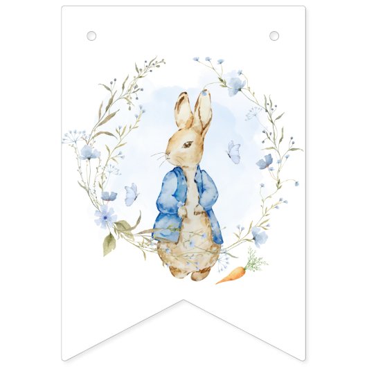 Peter Rabbit Es ist eine Baby-Dusche Wimpelkette (Erste Fahne)