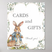 Peter Rabbit Evergreen Baby Shower Cards und Gesch Poster (Vorne)